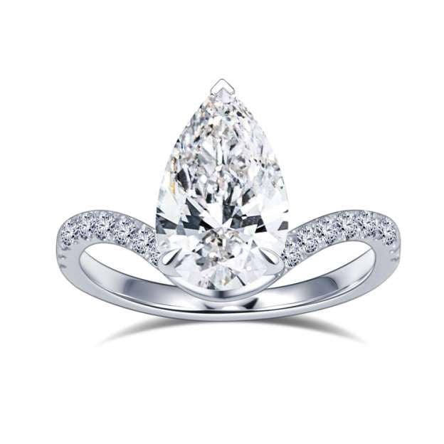 The Pear 2.04ct Lab Diamond Ring